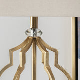 Parisian Gold/Brass Table Lamp by Crestview at Eve Furniture
