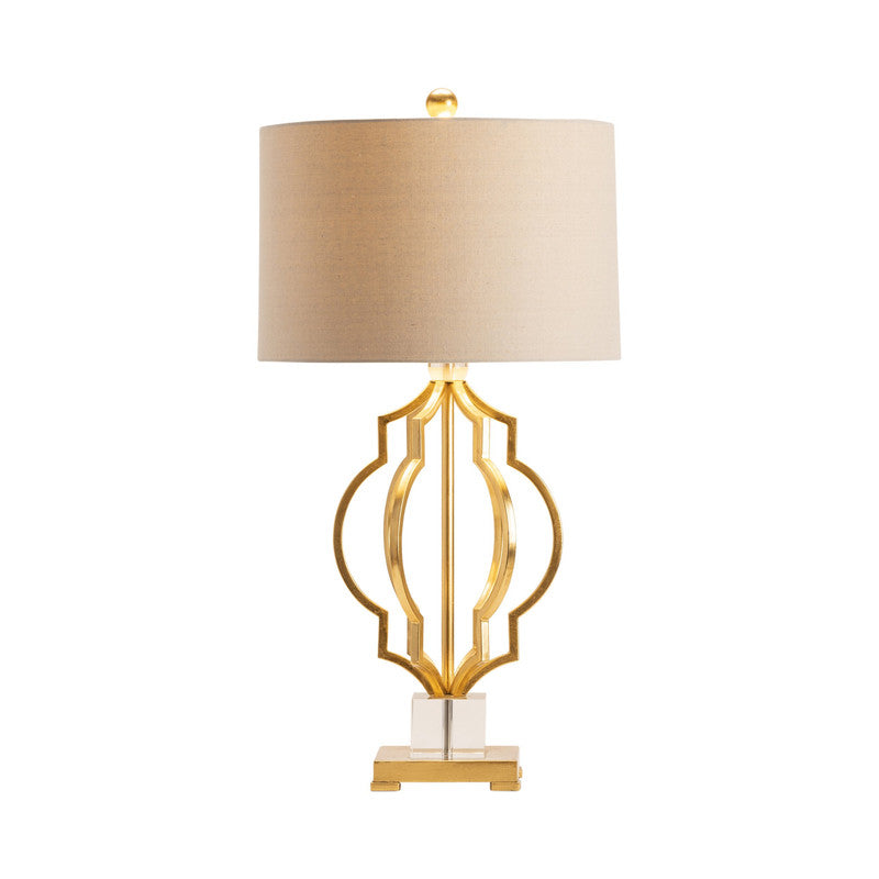Parisian Gold/Brass Table Lamp by Crestview at Eve Furniture
