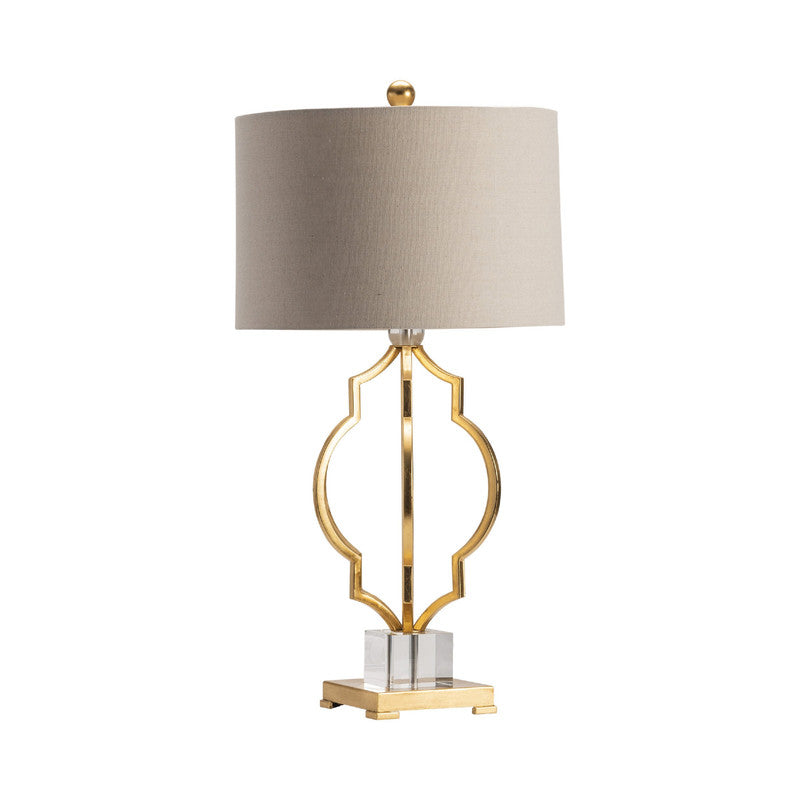Parisian Gold/Brass Table Lamp by Crestview at Eve Furniture