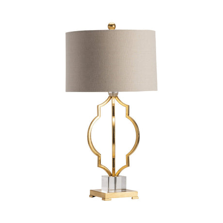 Parisian Gold/Brass Table Lamp by Crestview at Eve Furniture