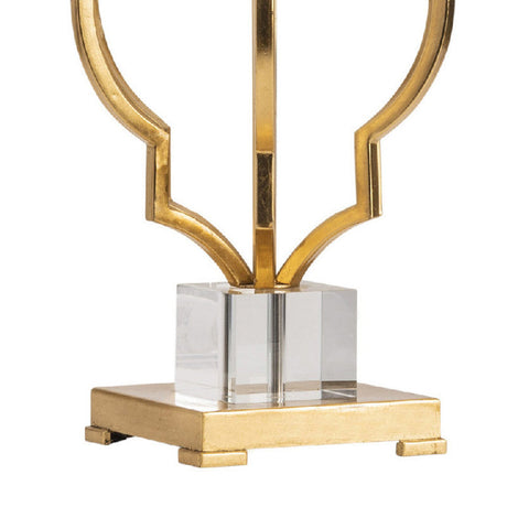 Parisian Gold/Brass Table Lamp by Crestview at Eve Furniture