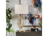 Parisian Gold/Brass Table Lamp by Crestview at Eve Furniture