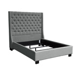 Park Avenue Grey Eastern King Tufted Bed by Diamond Sofa at Eve Furniture