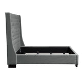 Park Avenue Grey Eastern King Tufted Bed by Diamond Sofa at Eve Furniture