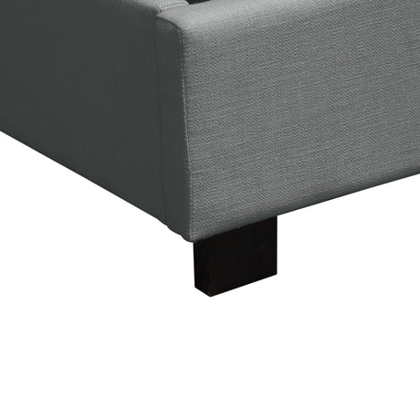 Park Avenue Grey Eastern King Tufted Bed by Diamond Sofa at Eve Furniture