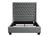 Park Avenue Grey Eastern King Tufted Bed by Diamond Sofa at Eve Furniture