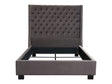 Park Avenue Smoke Grey Eastern King Tufted Bed by Diamond Sofa at Eve Furniture