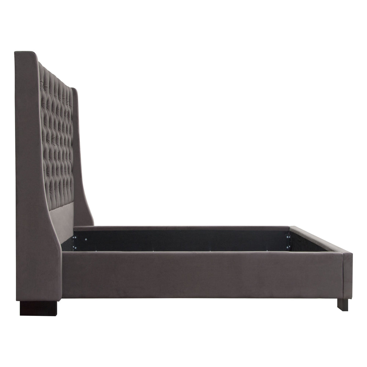 Park Avenue Smoke Grey Queen Tufted Bed by Diamond Sofa at Eve Furniture