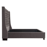 Park Avenue Smoke Grey Queen Tufted Bed by Diamond Sofa at Eve Furniture