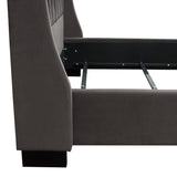 Park Avenue Smoke Grey Queen Tufted Bed by Diamond Sofa at Eve Furniture