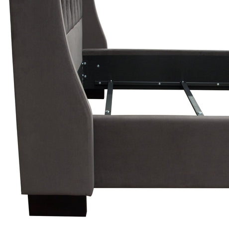 Park Avenue Smoke Grey Queen Tufted Bed by Diamond Sofa at Eve Furniture