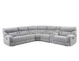 Park City 6-Piece Dual Power Reclining Sectional by Steve Silver at Eve Furniture
