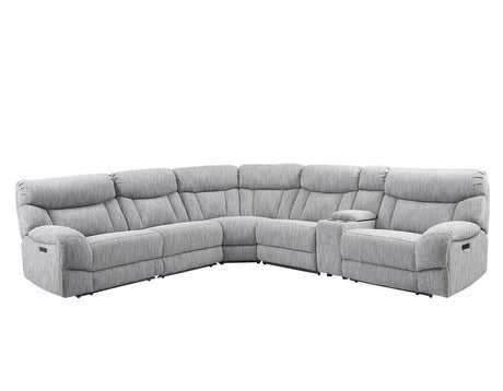 Park City 6-Piece Dual Power Reclining Sectional by Steve Silver at Eve Furniture