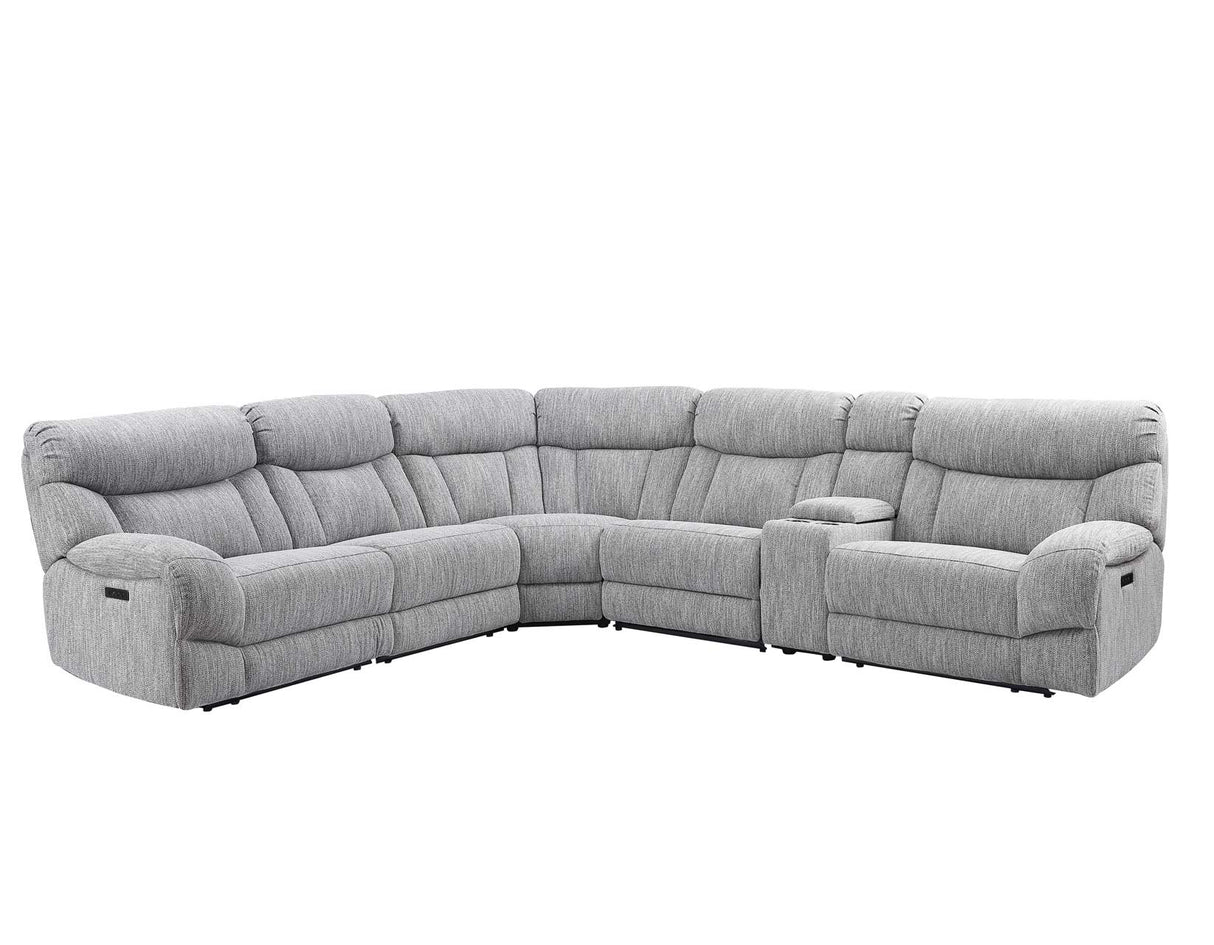 Park City 6-Piece Dual Power Reclining Sectional by Steve Silver at Eve Furniture