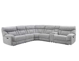 Park City 6-Piece Dual Power Reclining Sectional by Steve Silver at Eve Furniture