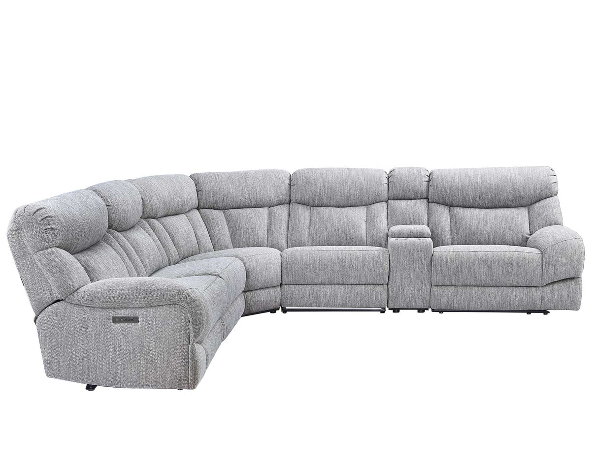 Park City 6-Piece Dual Power Reclining Sectional by Steve Silver at Eve Furniture