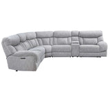 Park City 6-Piece Dual Power Reclining Sectional by Steve Silver at Eve Furniture