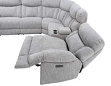 Park City 6-Piece Dual Power Reclining Sectional by Steve Silver at Eve Furniture