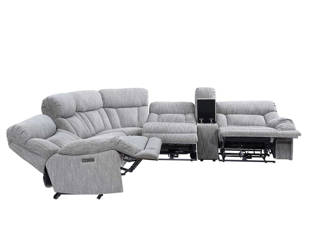 Park City 6-Piece Dual Power Reclining Sectional by Steve Silver at Eve Furniture