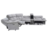 Park City 6-Piece Dual Power Reclining Sectional by Steve Silver at Eve Furniture