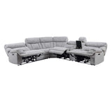 Park City 6-Piece Dual Power Reclining Sectional by Steve Silver at Eve Furniture