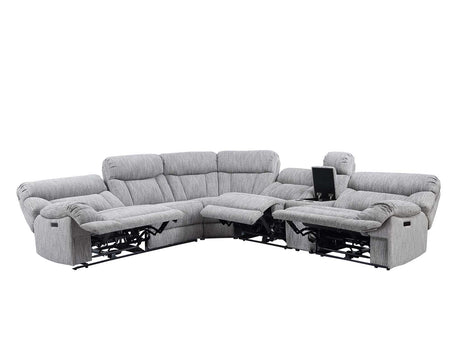 Park City 6-Piece Dual Power Reclining Sectional by Steve Silver at Eve Furniture