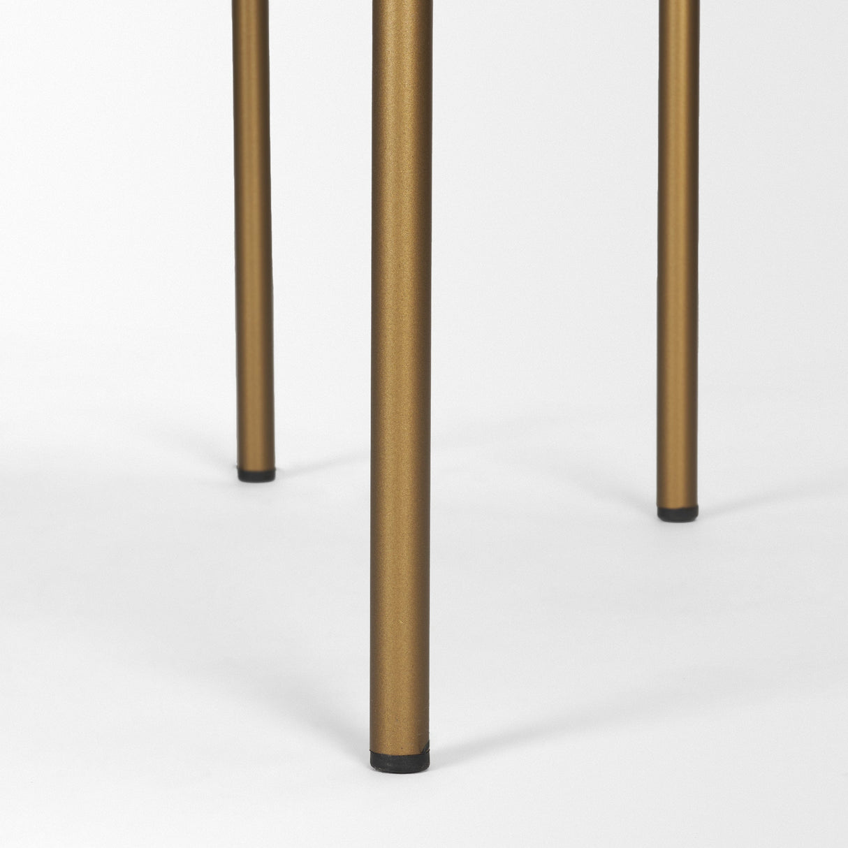 Parker Brown Faux Leather Seat Gold Metal Bar Stool by Mercana at Eve Furniture