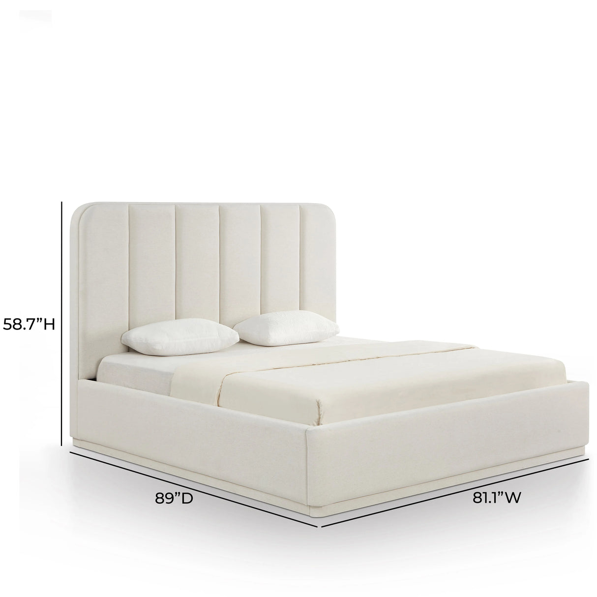 Parker Chenille Bed by TOV Furniture at Eve Furniture