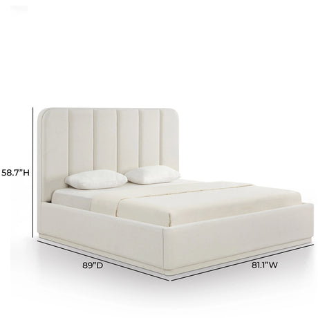 Parker Chenille Bed by TOV Furniture at Eve Furniture