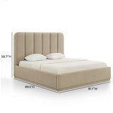 Parker Chenille Bed by TOV Furniture at Eve Furniture