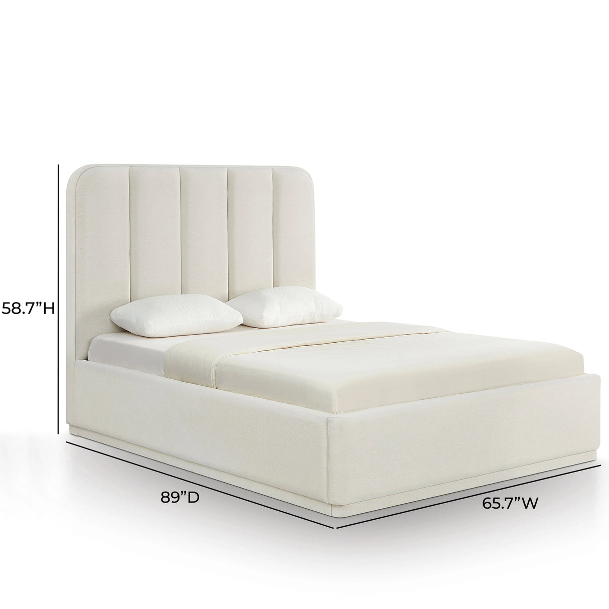 Parker Chenille Bed by TOV Furniture at Eve Furniture