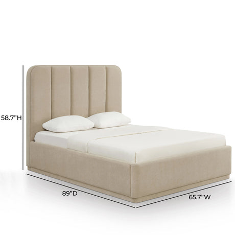 Parker Chenille Bed by TOV Furniture at Eve Furniture