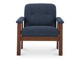 Parker Dark Blue Lounge Chair by MOES at Eve Furniture