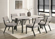 Parker Genuine Marble 7-Piece Dining Room Set by Happy Homes at Eve Furniture