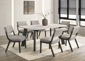 Parker Genuine Marble 7-Piece Dining Room Set by Happy Homes at Eve Furniture