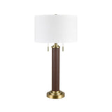 Parkhurst Brown/Gold Table Lamp by Crestview at Eve Furniture