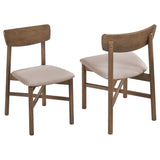 Parkridge Natural Walnut Dining Side Chair, Set of 2 by Coaster at Eve Furniture