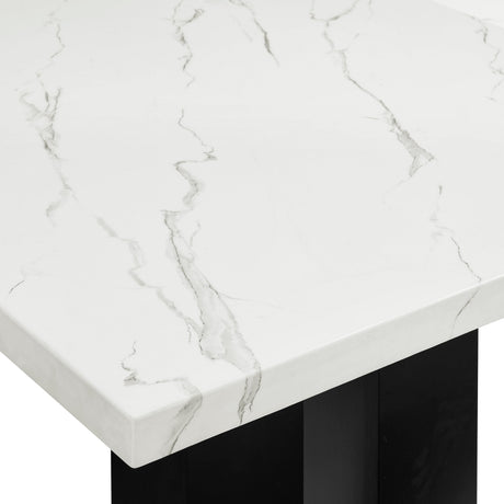 Parkside Gray and Black Dining Table by Crown Mark at Eve Furniture