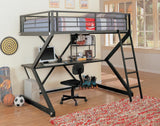 Parkview Full Workstation Loft Bed Black