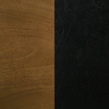 Parkwood Honey Brown/Black 5-Piece Dining Set with Square Table and Slat Back Side Chairs by Coaster at Eve Furniture