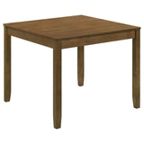 Parkwood Honey Brown/Black 5-Piece Dining Set with Square Table and Slat Back Side Chairs by Coaster at Eve Furniture