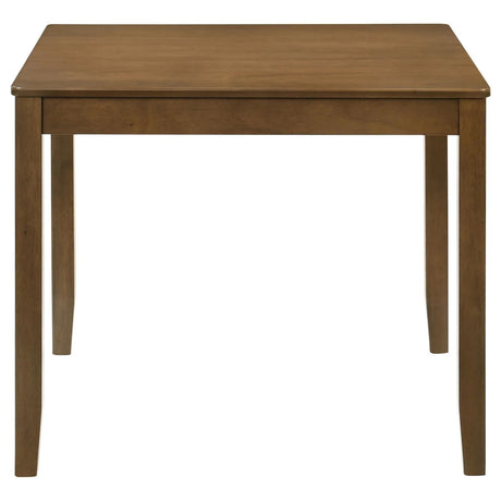 Parkwood Honey Brown/Black 5-Piece Dining Set with Square Table and Slat Back Side Chairs by Coaster at Eve Furniture