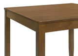 Parkwood Honey Brown/Black 5-Piece Dining Set with Square Table and Slat Back Side Chairs by Coaster at Eve Furniture