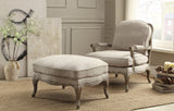 Parlier Show Wood Ottoman by Homelegance at Eve Furniture