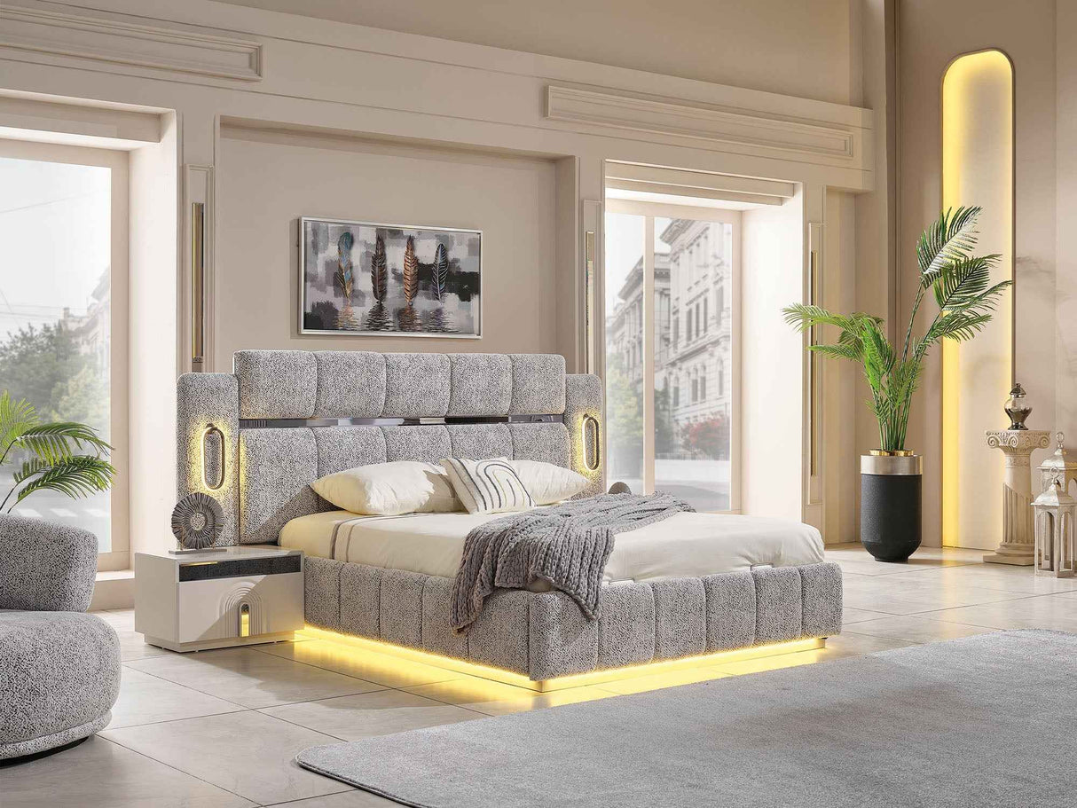 Parma Bed Frame With Headboard by Furnia at Eve Furniture