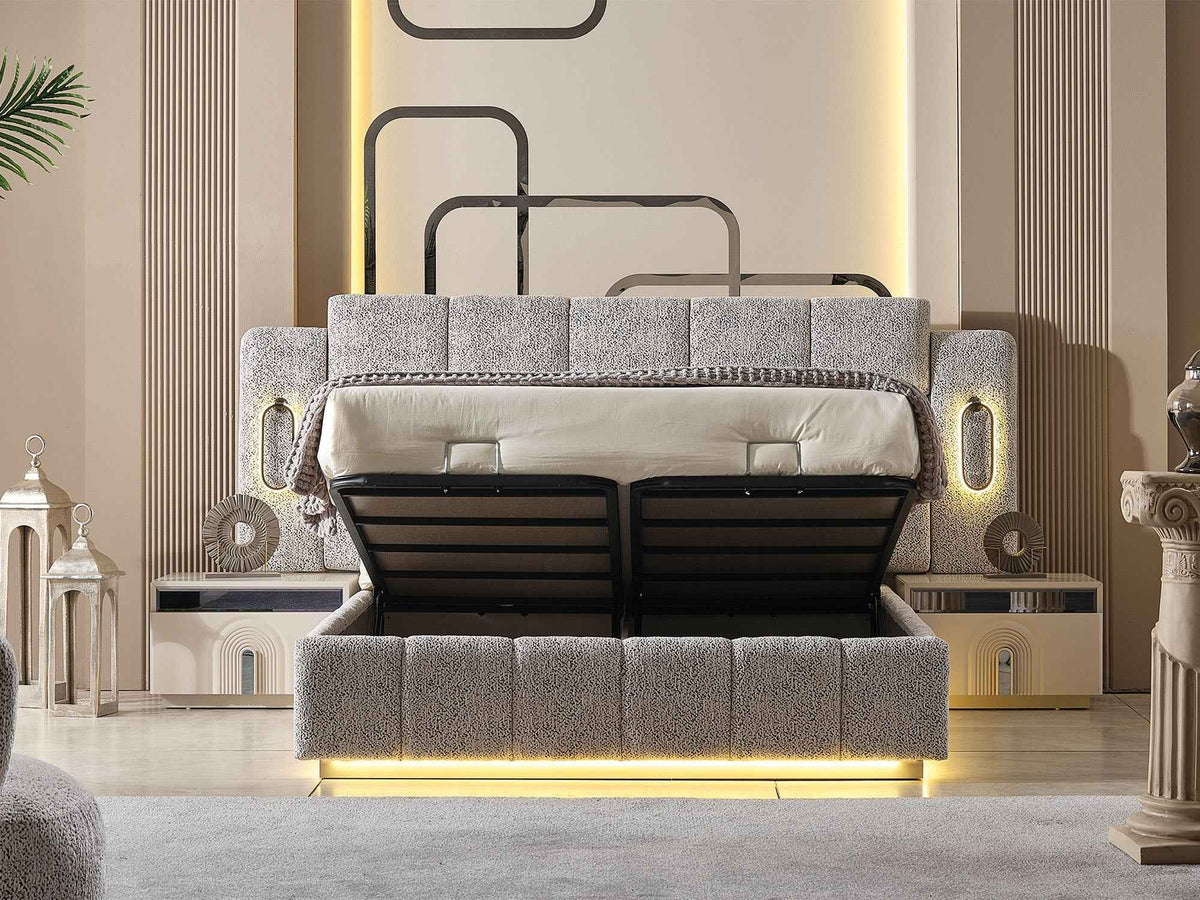 Parma Bed Frame With Headboard by Furnia at Eve Furniture