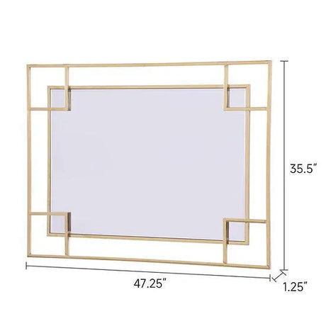 Paros Gold Mirror by New Era Innovations at Eve Furniture