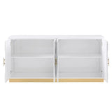 Paros White Console Table by New Era Innovations at Eve Furniture