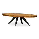 Parq Amber Oval Coffee Table by Moe's Home at Eve Furniture
