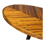 Parq Amber Oval Coffee Table by Moe's Home at Eve Furniture